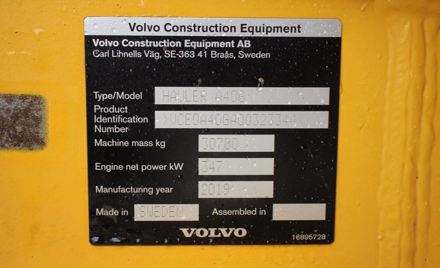 ADT Volvo A40G (ARTICULATE DUMP TRUCK)